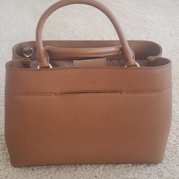 NWOT Michael Kors leather satchel. - Picture 2 of 6